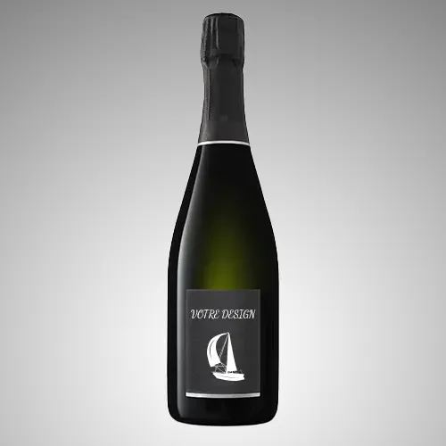 Bouteille de champagne personnsalisée avec étiquette