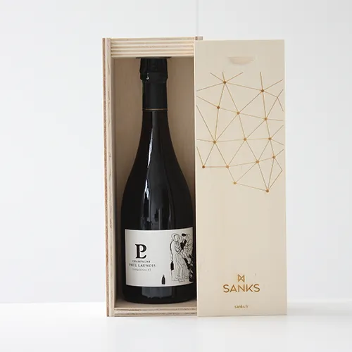 Coffret champagne bois pré packagé SANKS