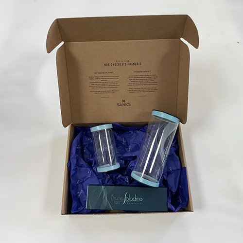 Coffret chocolat ouvert