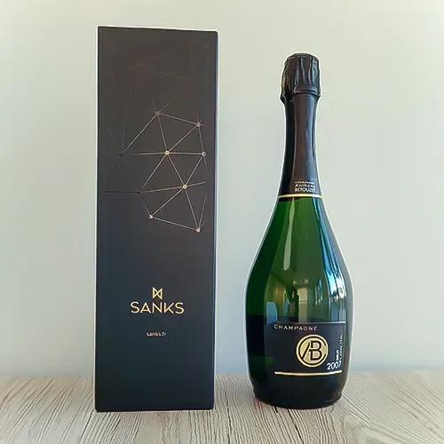 Étui champagne pré packagé luxe SANKS
