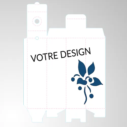 Gabarit d'étui vin personnalisé