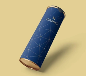 Coffret champagne personnalisé métal une bouteille