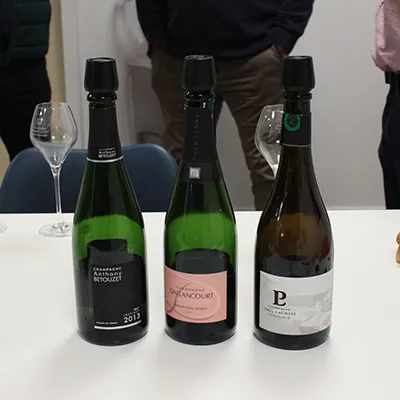 Dégustation de 3 bouteilles de champagne