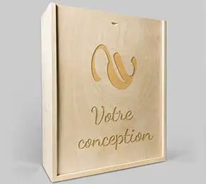 Coffret cadeau bois personnalisé