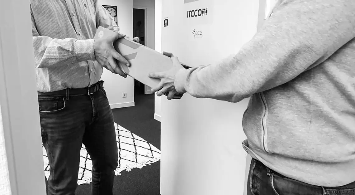 Livraison d'un cadeau de remerciement client SANKS par voie postale