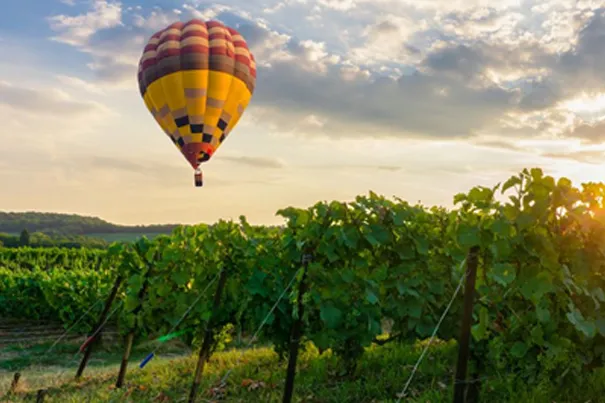 Ballade en montgolfière à Epernay