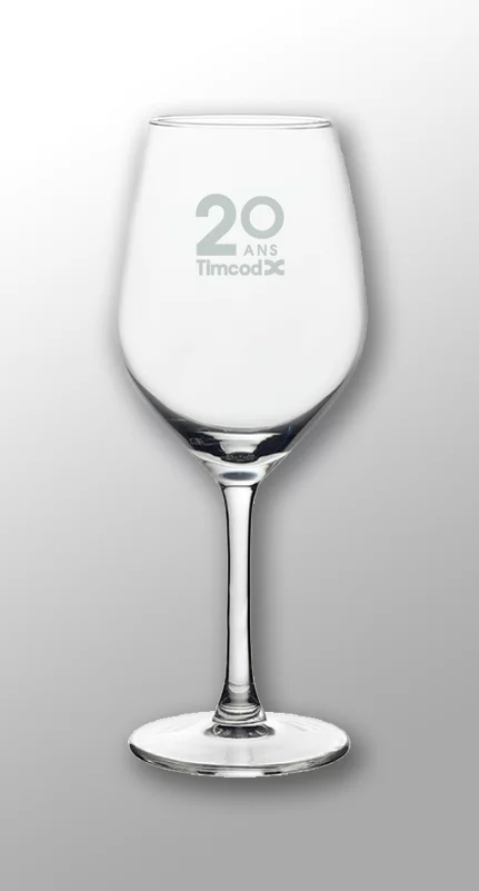 Sérigraphie sur flûtes à champagne